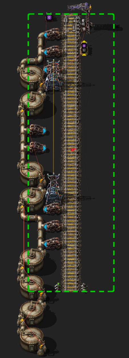 Bahnhof Entlade Flüssigkeit (1 Chunk)